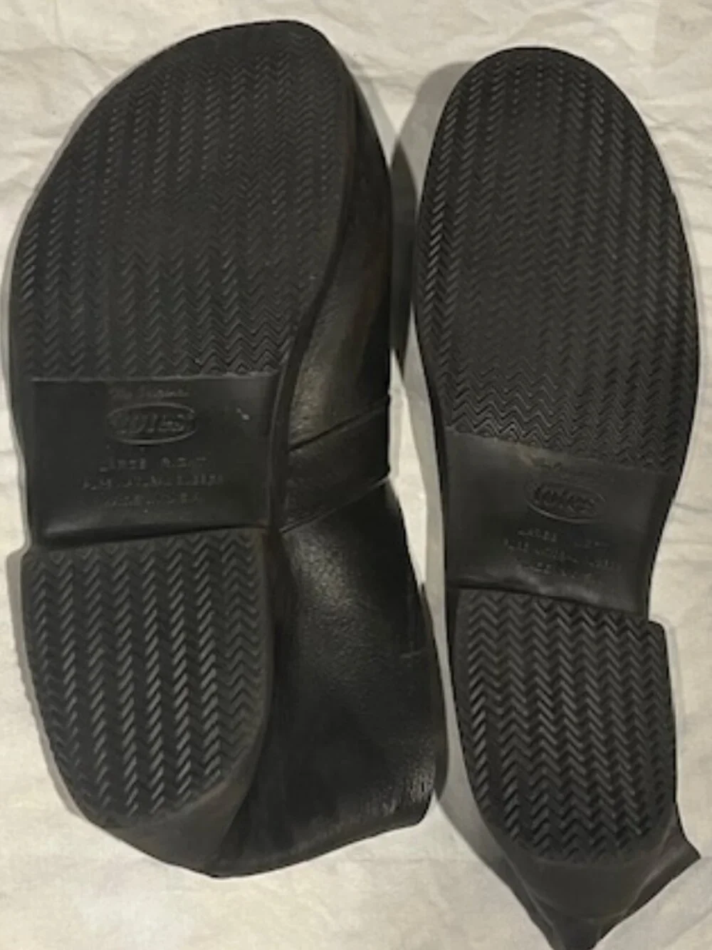 VTG Pair of The Original Totes Natural Rubber Black Slip-On Overshoes Men's LG